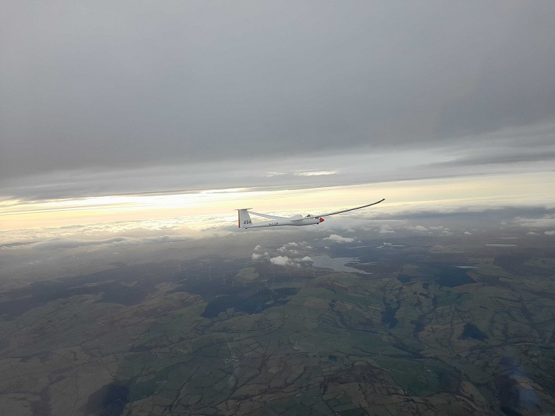 The glider in formation